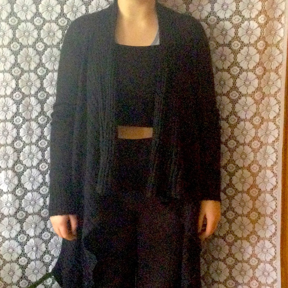 Black cardigan